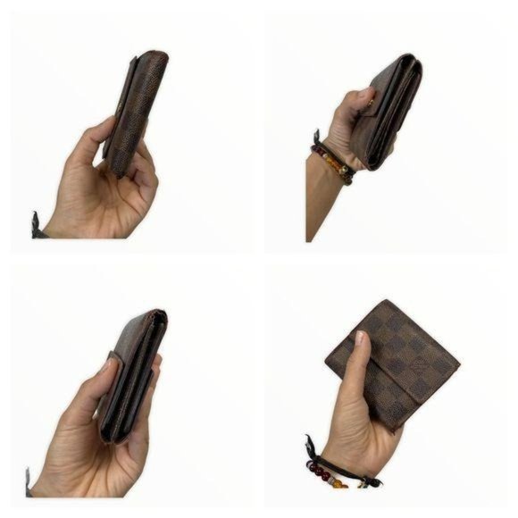 Authentic Louis Vuitton Wallet Damier Azur Leather LV Vintage - Picture 3 of 11